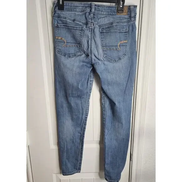 American Eagle Medium Wash Jegging Size 8 Regular - Picture 8 of 8